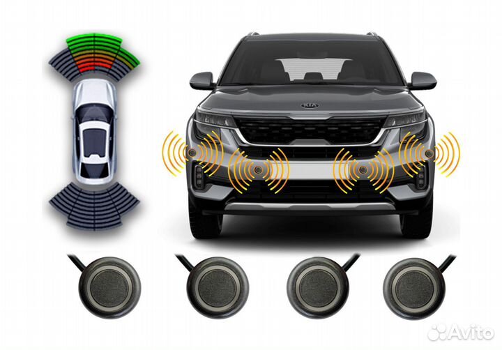 Парктроники для андроид магнитол с отображением