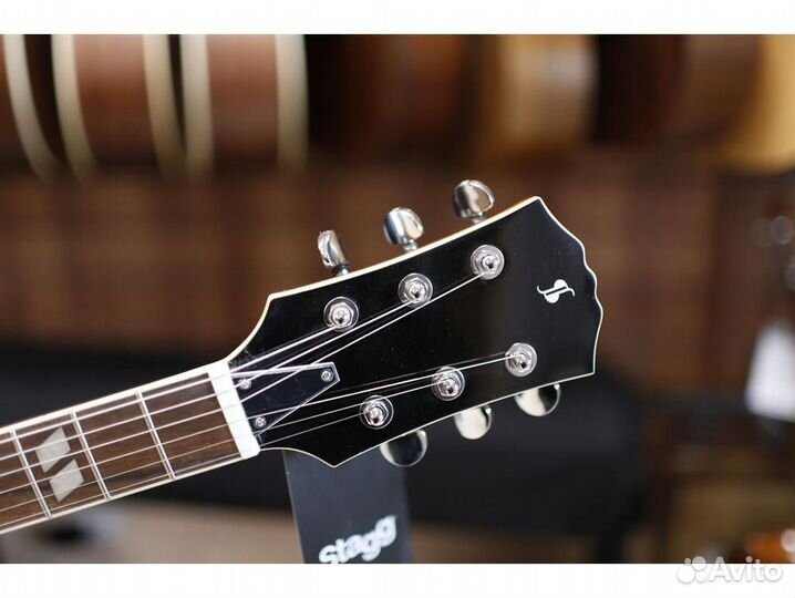 Stagg SEL-DLX TR BLK - электрогитара