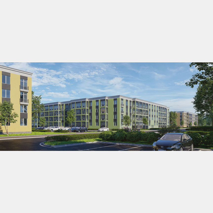 1-к. квартира, 43,9 м², 1/4 эт.