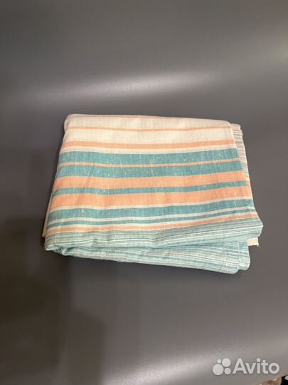 Новая двухспальная льняная простынь