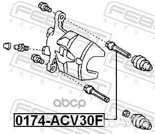 Втулка направляющая тормозного суппорта перед