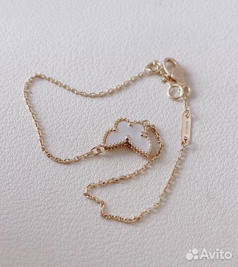 Золотой браслет Van Cleef 5 гр перламутр