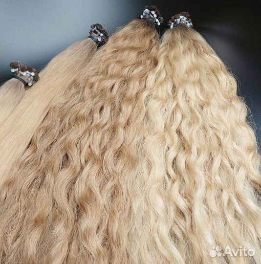 Волосы для наращивания Exclusive +, кудри, опт