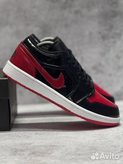 Кроссовки Nike Air Jordan 1 Low 'OG Bred' (Арт.91658)