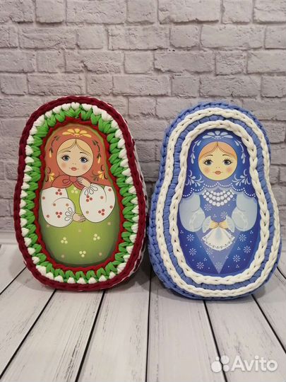 Корзина для подарка Матрёшка