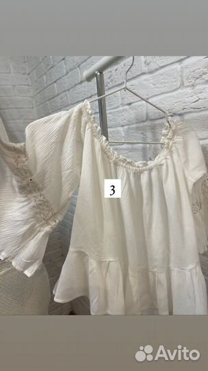 Белый топ Манго Зара ажурные брюки комбез платье