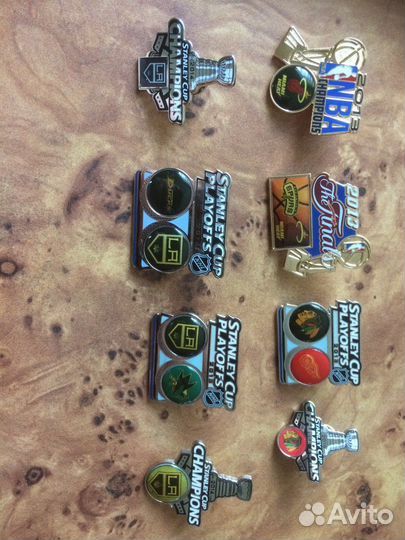 Значки нхл и нба