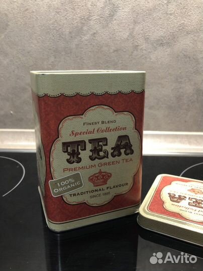 Жестяная банка для чая