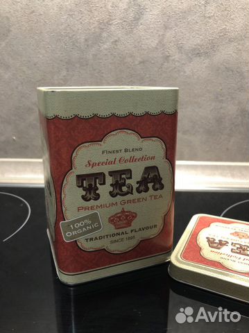 Жестяная банка для чая