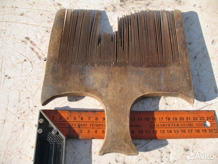 Старинный гребень чесало для льна, конопли