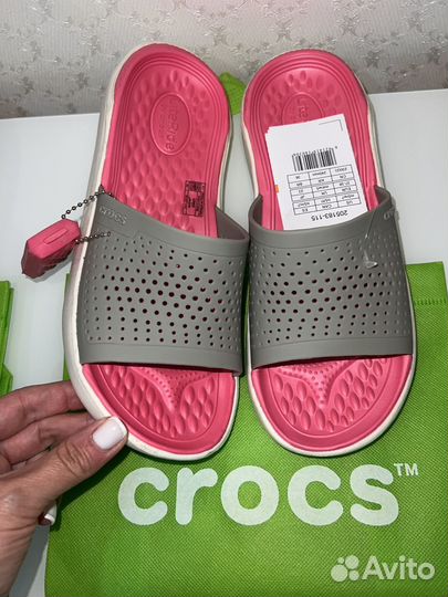 Crocs крокс шлепанцы женские 37