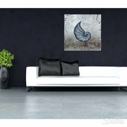 Интерьерная картина Аммонит. 40х40