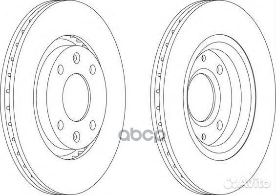 Диск тормозной передний ferodo DDF1140 DDF1140