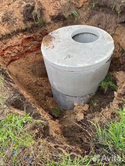 Септик канализация отстойник под ключ жби кольца