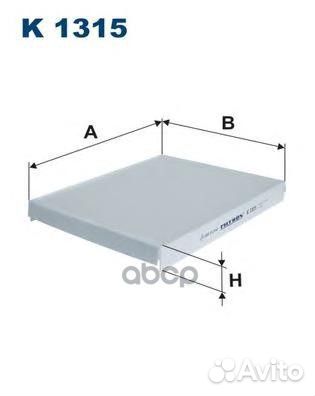 Фильтр салонный filtron K 1315 Польша 1/1 шт. K