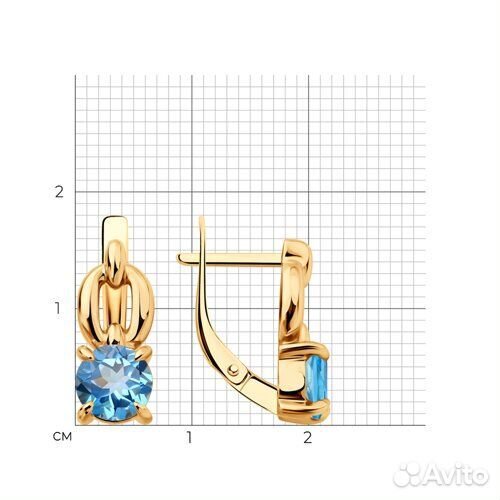 Серьги Diamant из золота, 51-320-02936-2