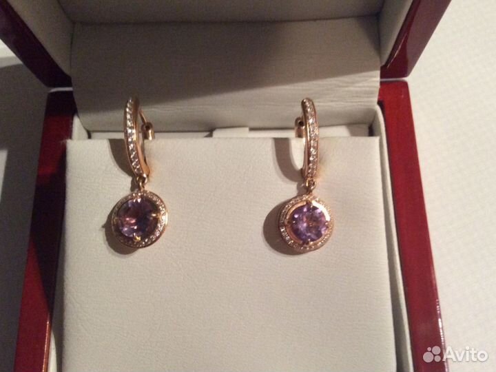 Серьги золото Wempe,Германия и др