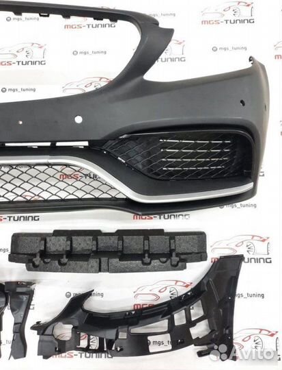 Бампер в стиле C63 AMG на C-Class W205 13-18