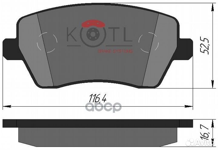 Тормозные колодки D1060BH40ARV 3332KT kotl