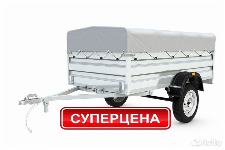 Прицеп цинк Титан 2,5*1,3*0,5