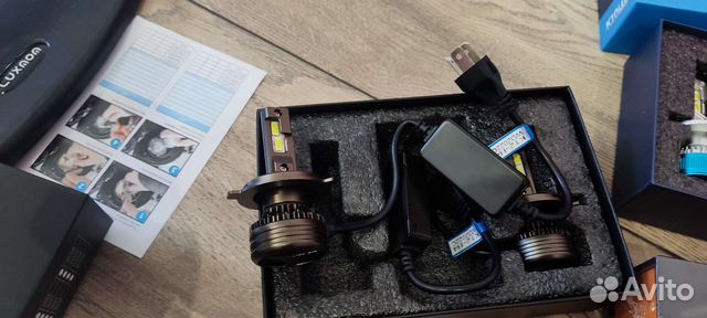 Самые мощные led лампы h4, h7 120 ватт с обманкой