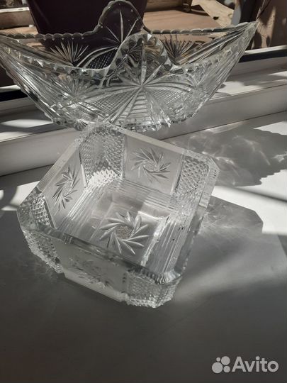 Ваза хрустальная