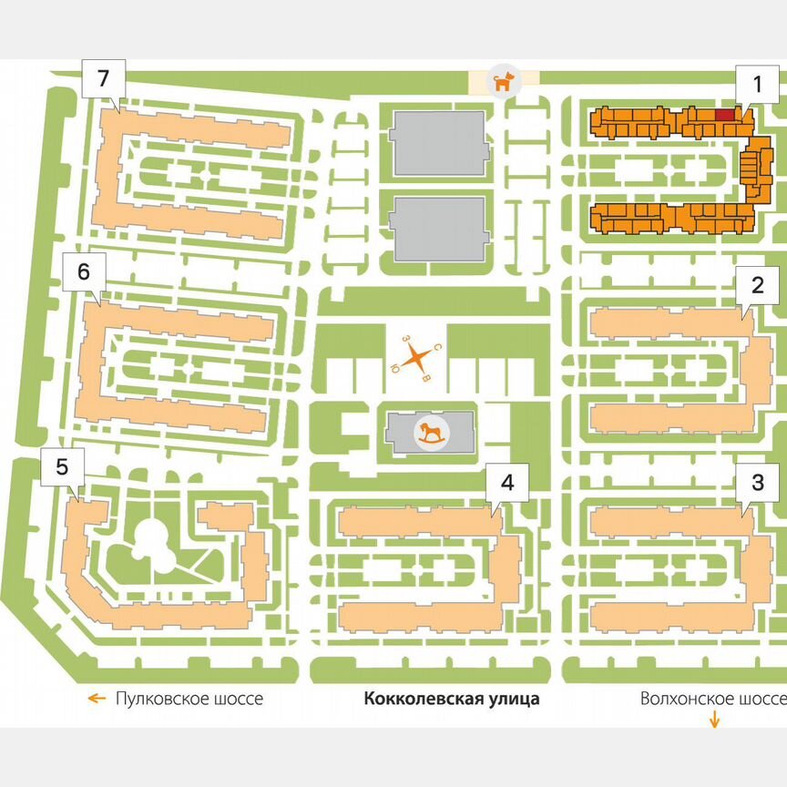 2-к. квартира, 56 м², 5/5 эт.