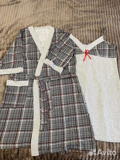 Халат с сорочкой 42-44