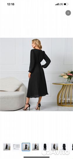 Вечернее летнее черное платье