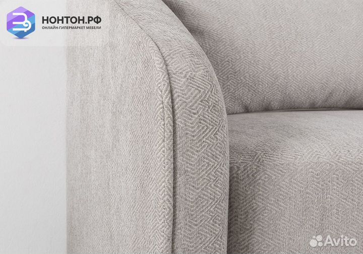 Кресло Бернис светло-серое