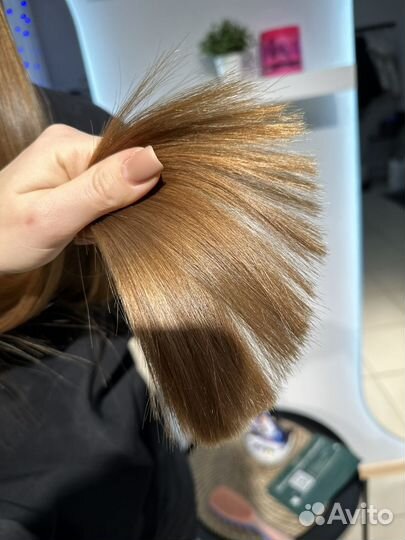 Наращивание волос, кератиновое выпрямление