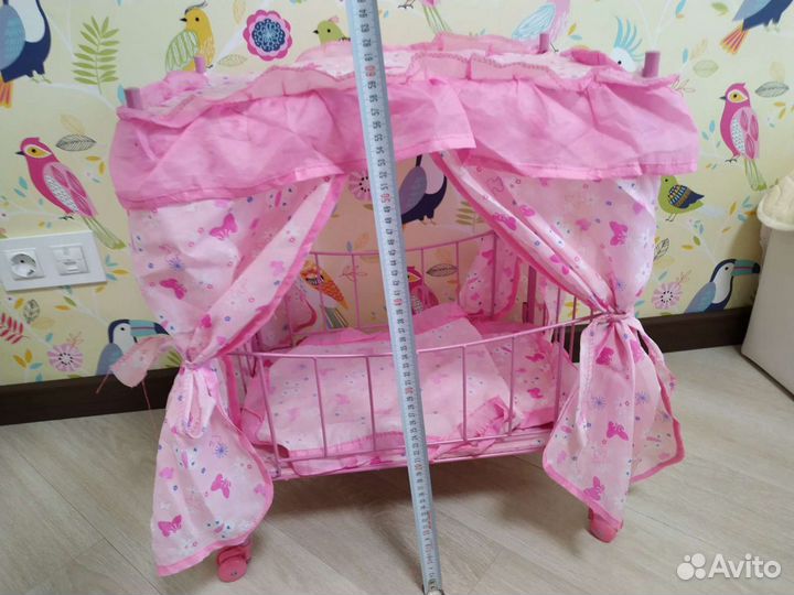 Кроватка для куклы, металл