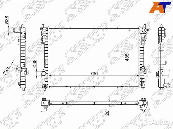 Радиатор ford explorer