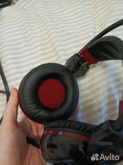 Игровые наушники bloody с подсветкой