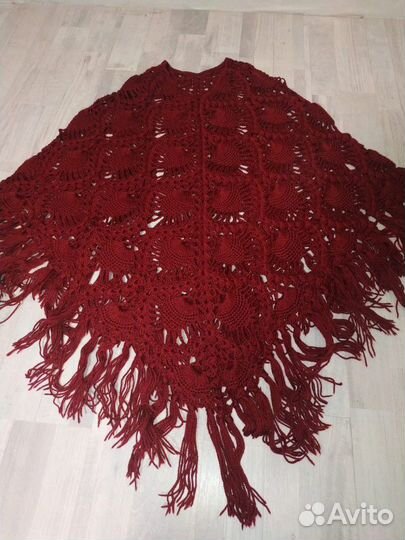 Пончо ручной работы