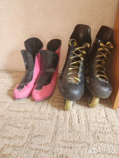 Ролики 40 размер. Роликовые коньки. С коробкой