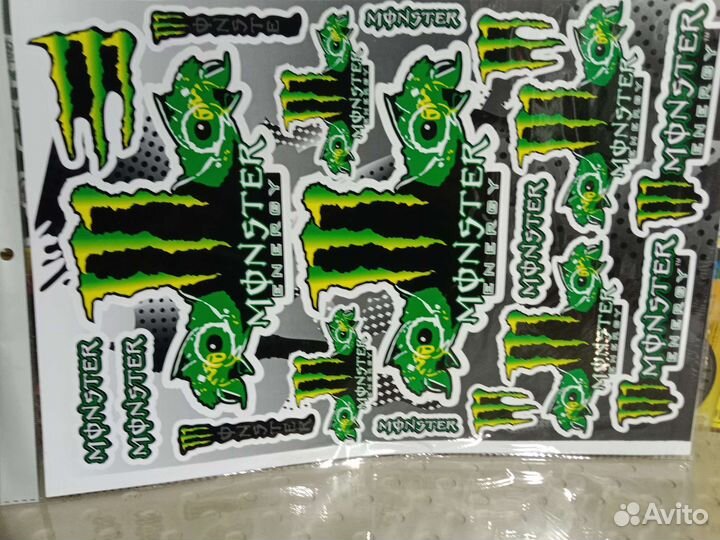 Наклейки monster energy
