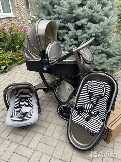 Коляска 3 в1 Foo foo Luxmom