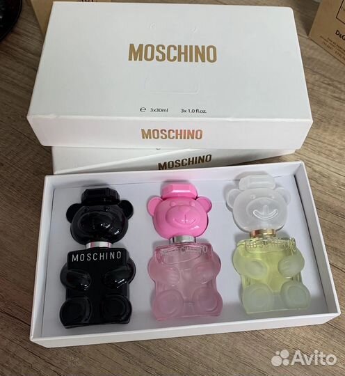 Moschino набор 3в1, 4в1