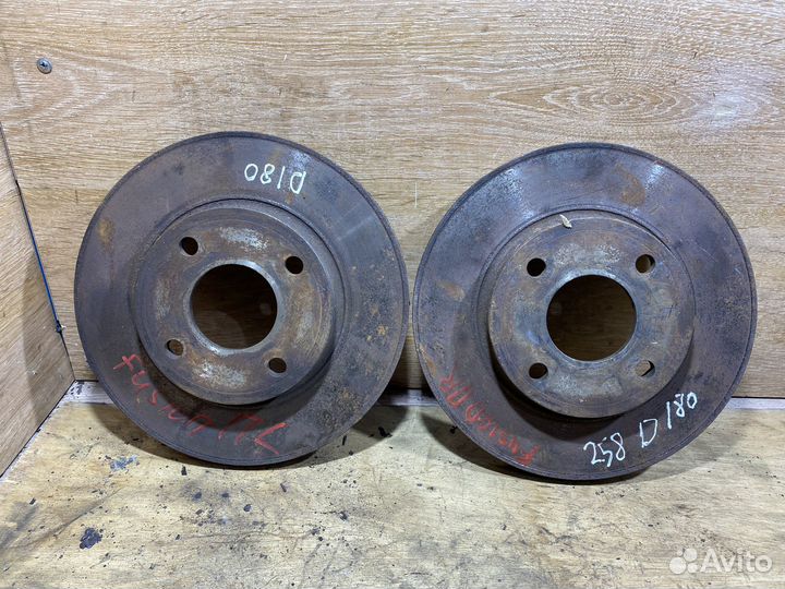 Комплект передних тормозных дисков Fusion D180