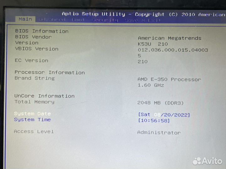 Материнская плата Asus X53U