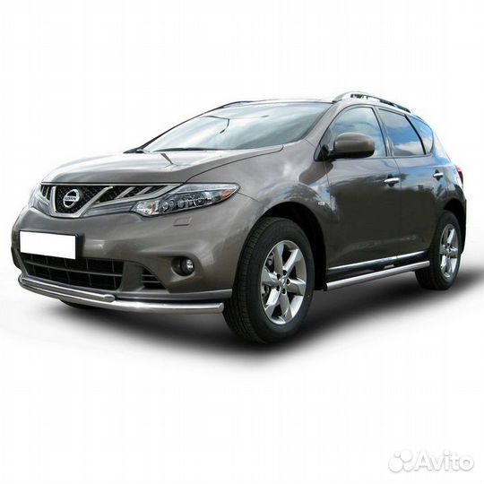 Защита переднего бампера Nissan murano (2011)