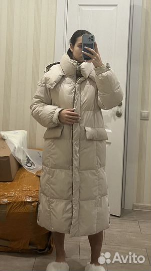 Пуховик женский бежевый Britt