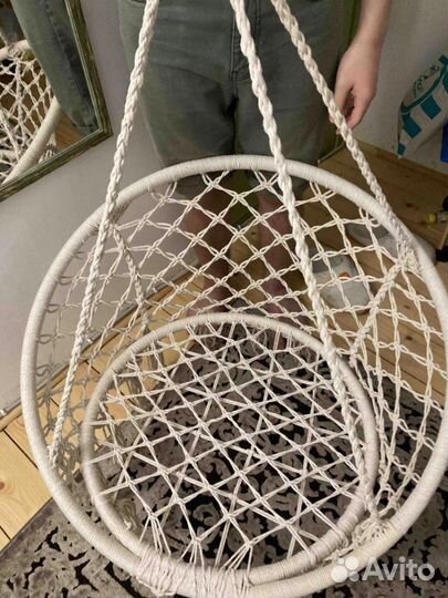 Качели-гамак подвесные с подушкой