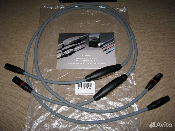 Transparent MusicLink Plus Balanced XLR 1.5 m