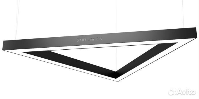 Светодиодный светильник в форме треугольника 560мм