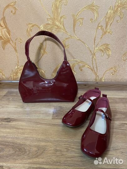 Балетки в стиле мери джейн и сумочка