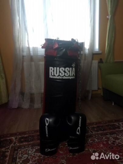 Боксерская груша 30 кг + перчатки в подарок
