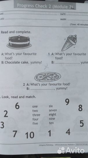 Test Booklet Spotlight 2, 5, 6 класс