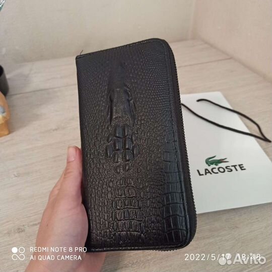 Кошелек мужской lacoste. Экокожа